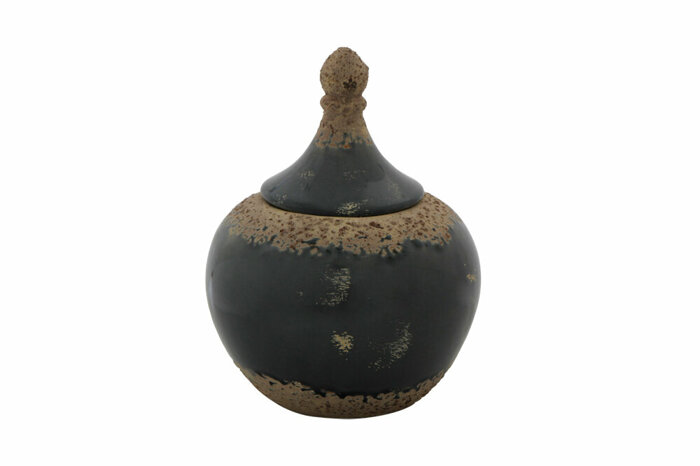 Sanna Gri Kpklı Küp 29,5cm