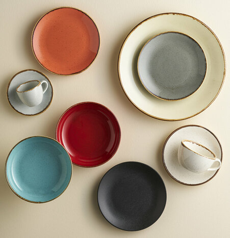 Seasons Turkuaz-Bej-Siyah 27 Parça 6 kişilik Yemek Takımı