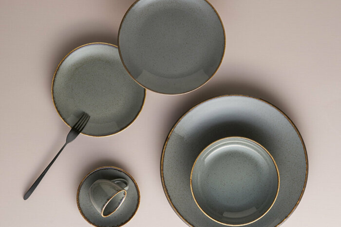 Seasons Koyu Gri 30 Parça 6 Kişilik Yemek Tk.