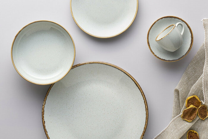 Seasons Gri 24 Parça 6 Kişilik Yemek Takımı