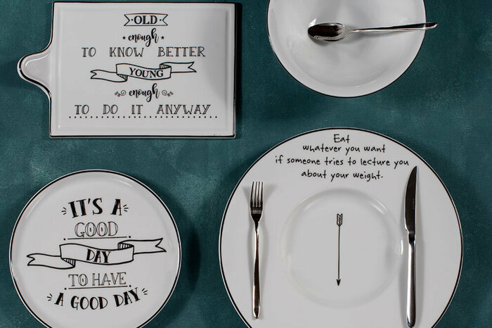 Be Happy 19 Parça 6 Kişilik Pasta-Çay Takımı